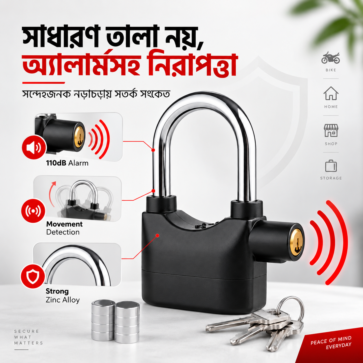 Security Alarm Lock